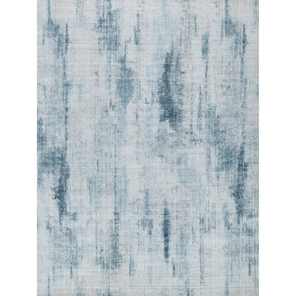 Stone Wash Gazni Rug by Exquisite Rugs in blue. Made from wool, bamboo silk in a unique style.