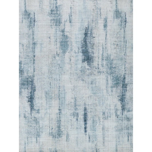 Stone Wash Gazni Rug by Exquisite Rugs in blue. Made from wool, bamboo silk in a unique style.