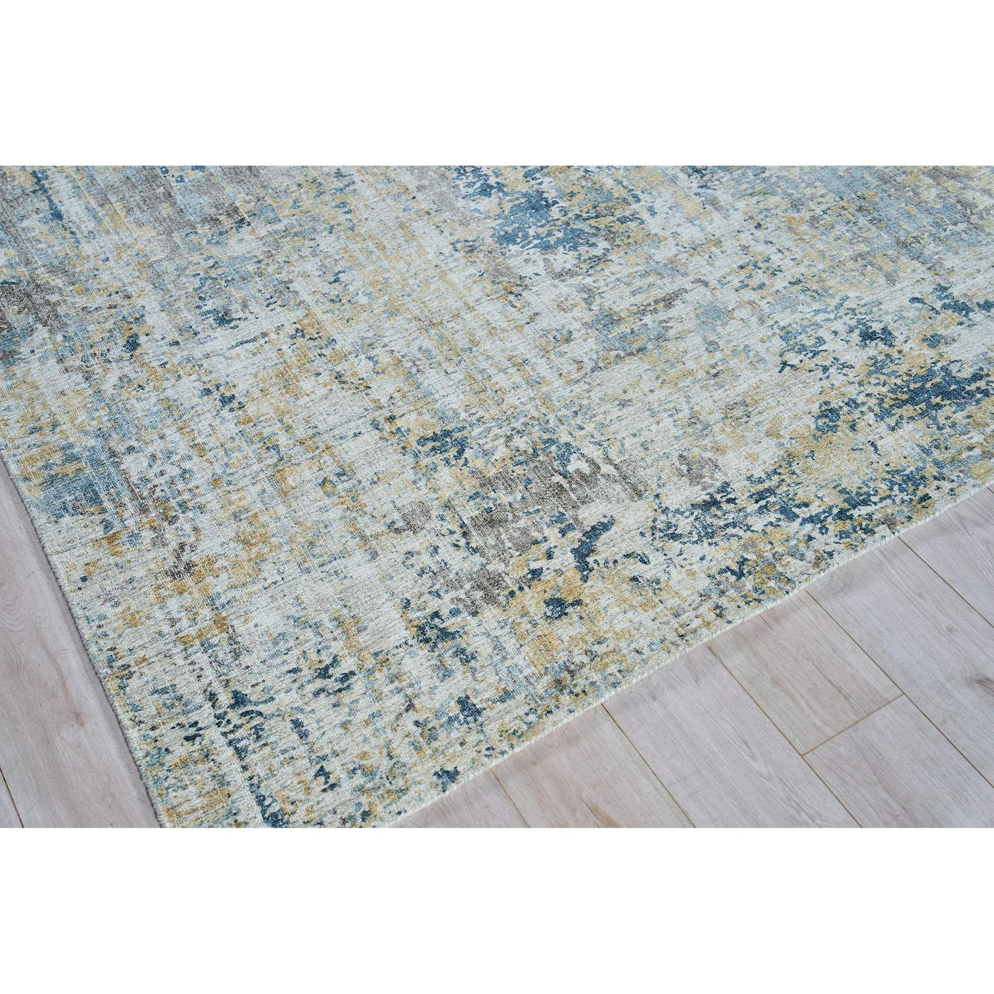 Nightfall Rug by Exquisite Rugs in gold, brown. Made from wool, bamboo silk in a unique style.