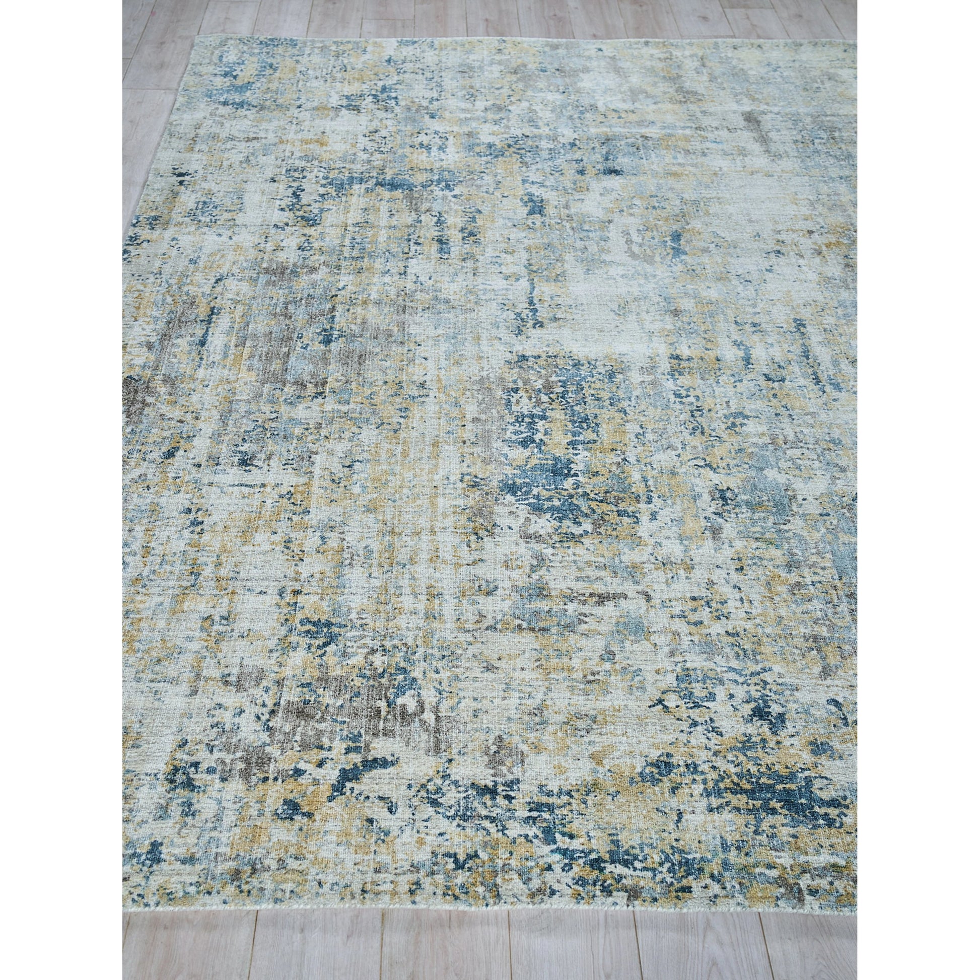 Nightfall Rug by Exquisite Rugs in gold, brown. Made from wool, bamboo silk in a unique style.