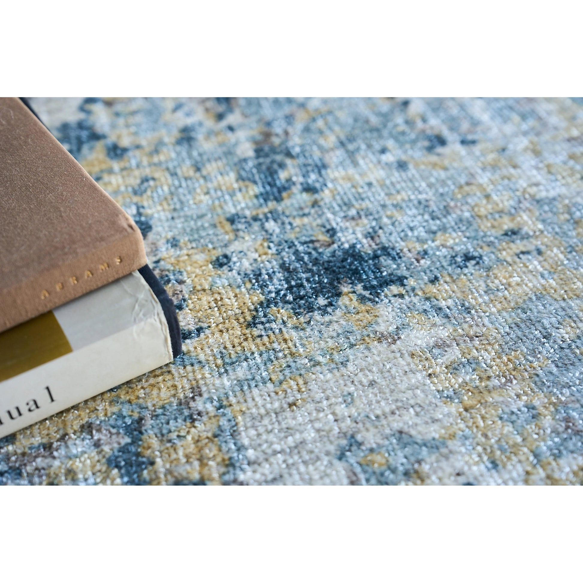 Nightfall Rug by Exquisite Rugs in gold, brown. Made from wool, bamboo silk in a unique style.