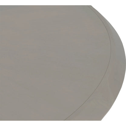 Libby Langdon Benjamin Dining Table by Fairfield Chair in grey and sheer dove. Made from ash solids, veneers, stainless steel in a unique style.