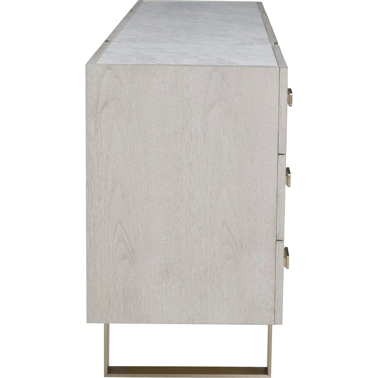 003 SI-2635739 | Additional Silo | Libby Langdon Carlson Credenza by Fairfield Chair in grey and sheer dove. Made from walnut solids, veneers, stainless steel in a unique style.