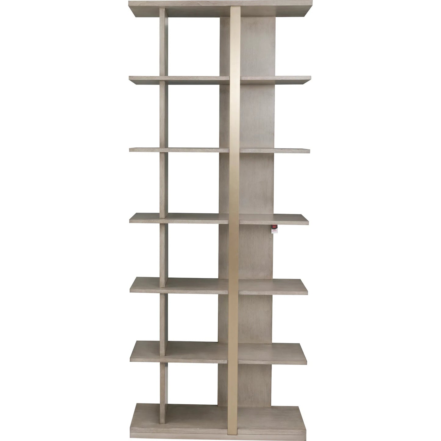 002 SI-2636069 | Additional Silo | Libby Langdon Carlson Side Facing Etagere by Fairfield Chair in grey and sheer dove. Made from walnut solids, veneers, stainless steel in a unique style.