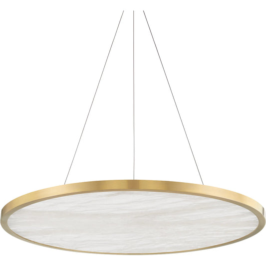 Eastport Chandelier by Hudson Valley. Made from brass in a modern style.