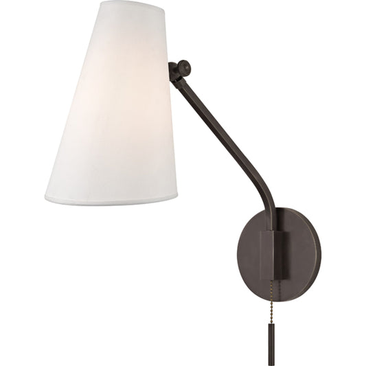 Patten Swing Arm Wall Sconce by Hudson Valley. Made from brass in a modern style.