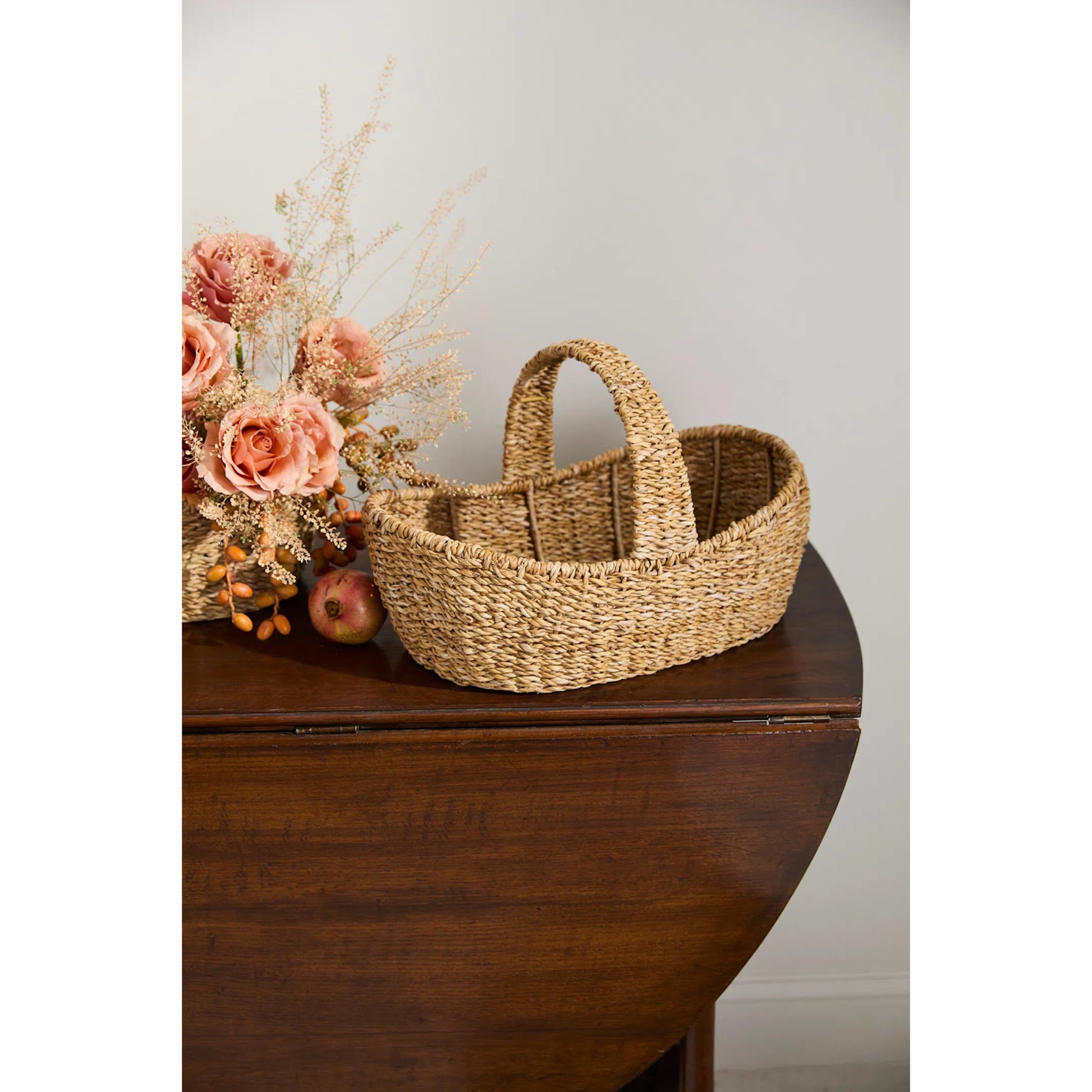 Giftable Basket by Accent Decor in natural. Made from natural fibers in a unique style.
