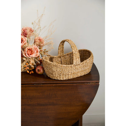 Giftable Basket by Accent Decor in natural. Made from natural fibers in a unique style.