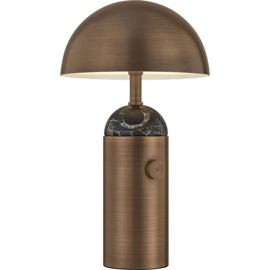Parkston Rechargeable Table Lamp by Hudson Valley in historic bronze. Made from unique in a eclectic & global style.