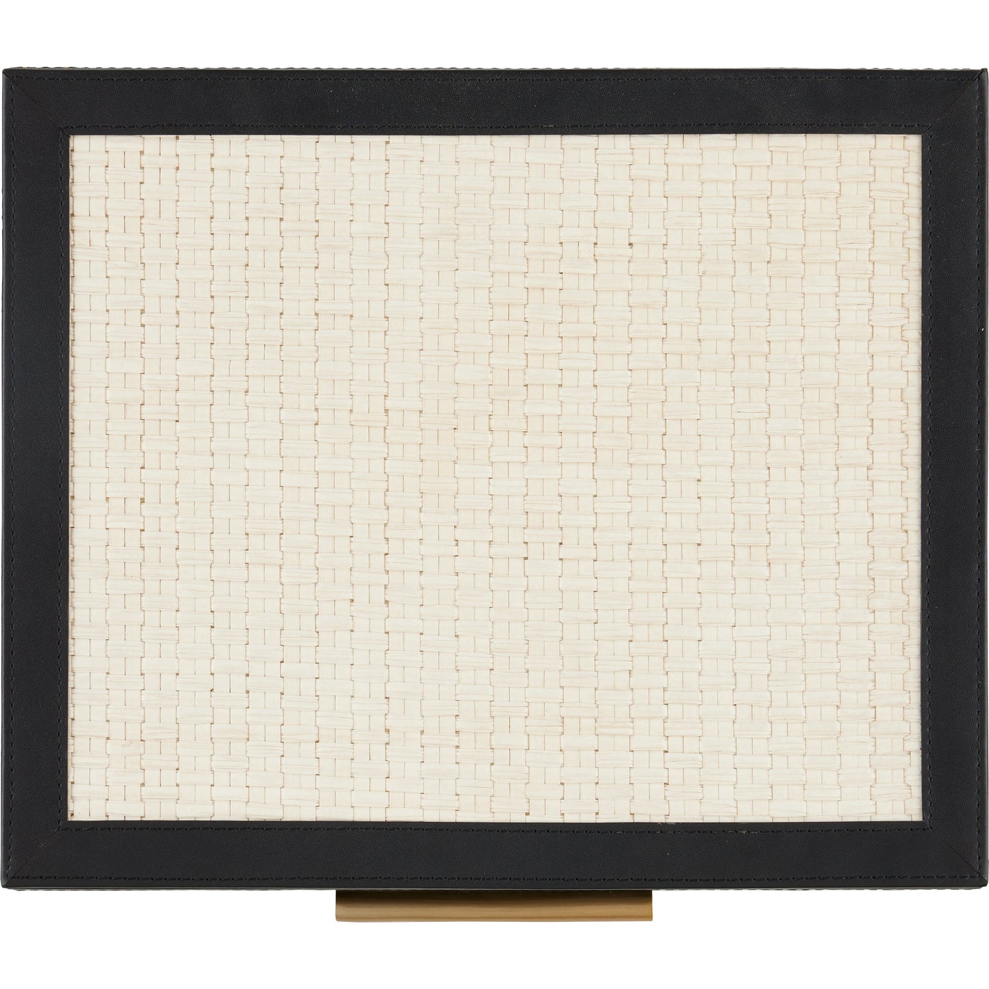 003 SI-1998763 | Additional Silo | Deanna Box Set by Currey and Company in ivory, black, light antique brass, beige. Made from raffia, leather, brass, microsuede, mdf in a modern style.