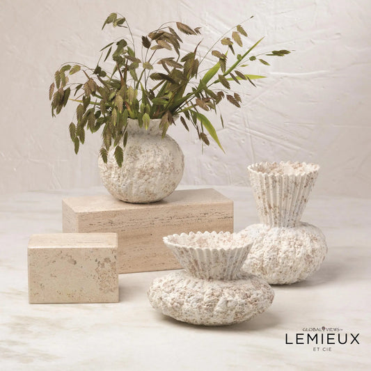 Vilette Vase by Global Views. Made from ceramic in a coastal style.