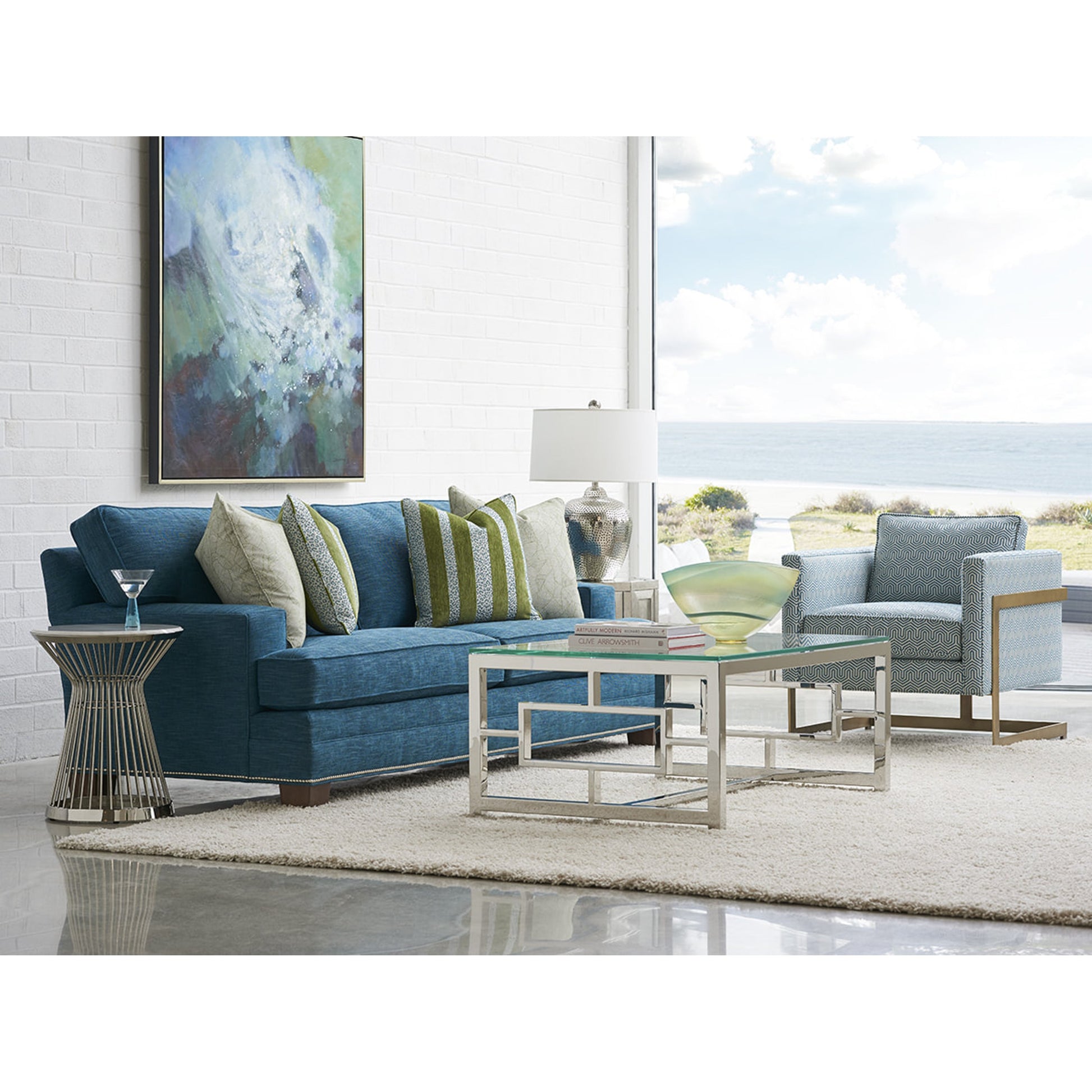 Townsend Sofa by Lexington in beige. Made from unique in a transitional style.