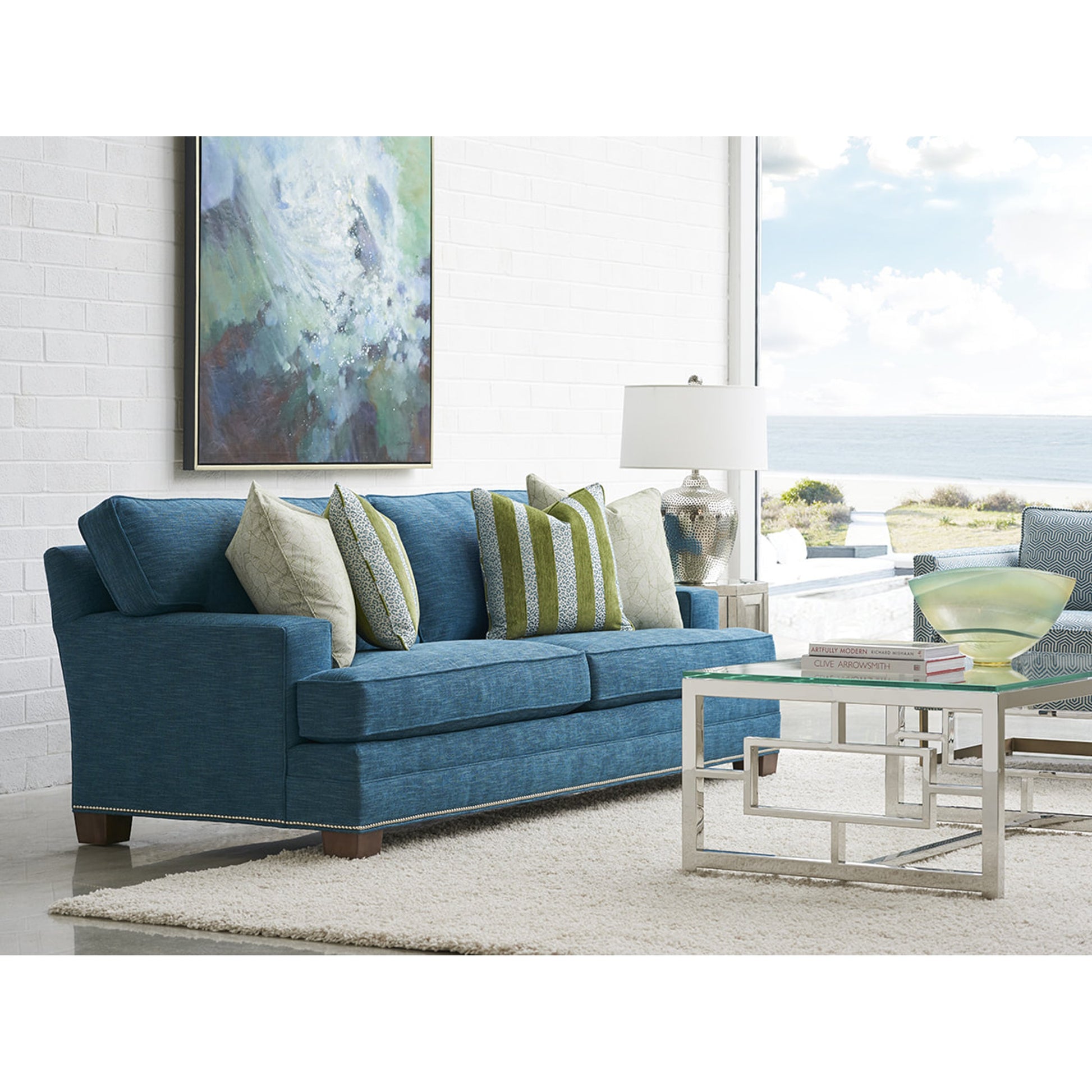 Townsend Sofa by Lexington in beige. Made from unique in a transitional style.