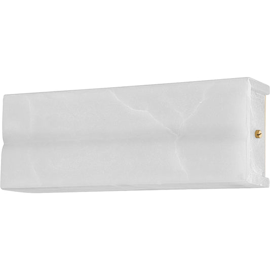 Remsen II Wall Sconce by Hudson Valley in aged brass. Made from steel in a modern style.