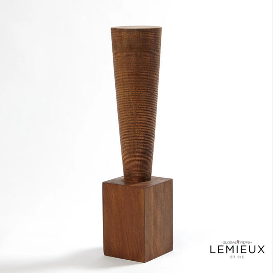 Rivoli Pillar by Global Views. Made from wood in a eclectic & global style.