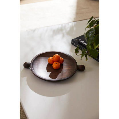 Brownwood Tray by Accent Decor in natural. Made from wood in a unique style.