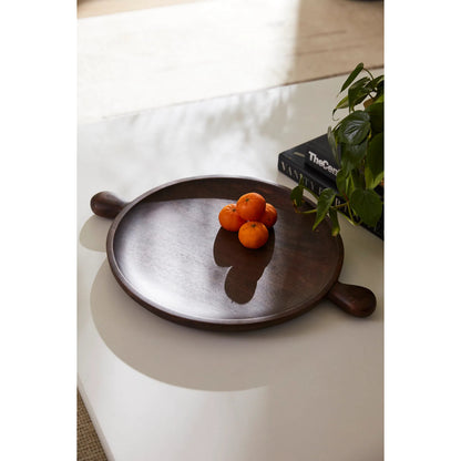 Brownwood Tray by Accent Decor in natural. Made from wood in a unique style.