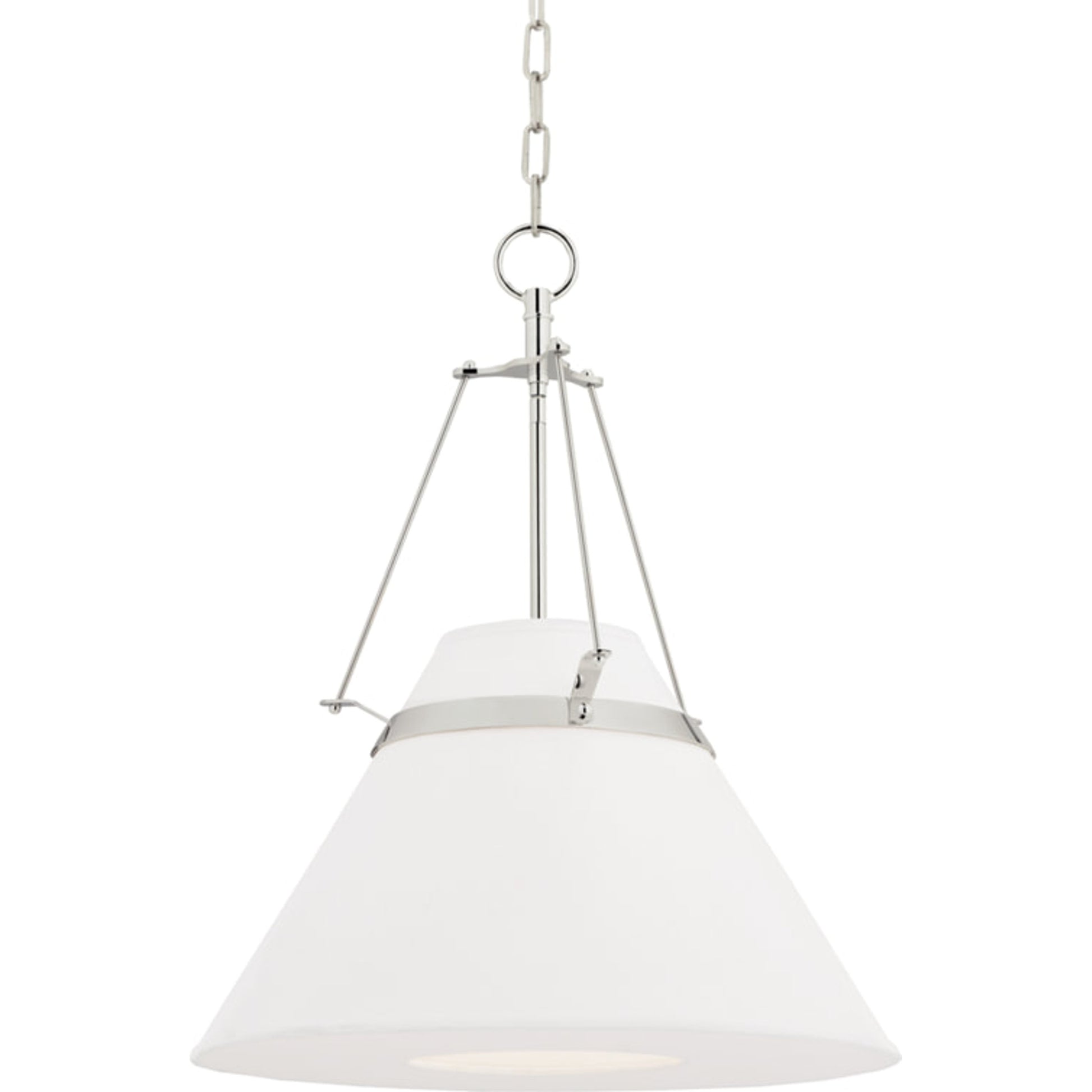 Clemens Pendant by Hudson Valley in old bronze. Made from brass in a transitional style.