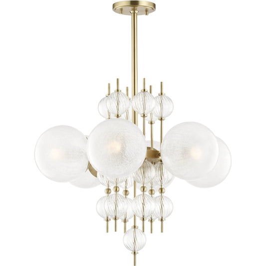 Calypso Chandelier by Hudson Valley. Made from steel in a modern style.