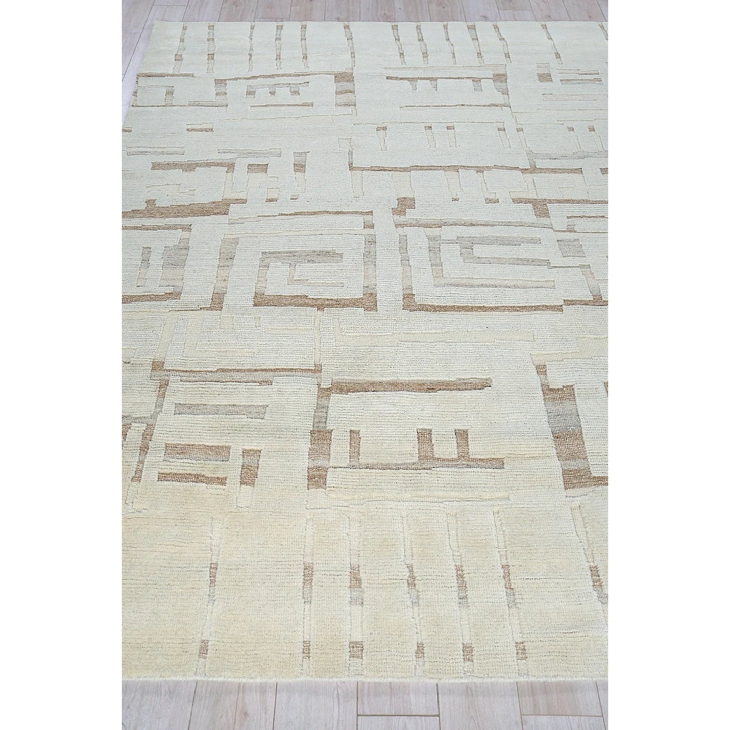 003 SI-2138672,SI-2138673,SI-2138674,SI-2138675,SI-2138676,SI-2293900 | Closeup | Calexico 6430 Rug by Exquisite Rugs in ivory, beige. Made from new zealand wool in a unique style.
