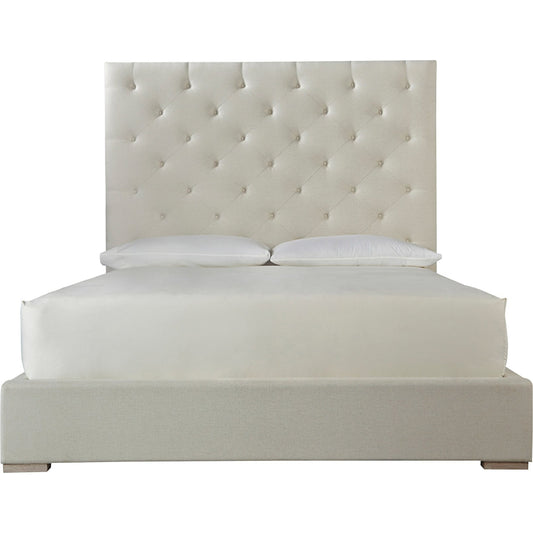 Modern Brando Bed by Universal Furniture in bronze and quartz. Made from waltz 100% olefin in a modern style.