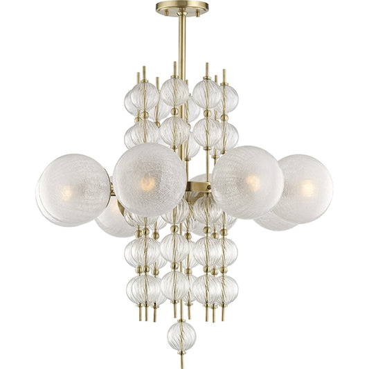 Calypso Chandelier by Hudson Valley. Made from steel in a modern style.