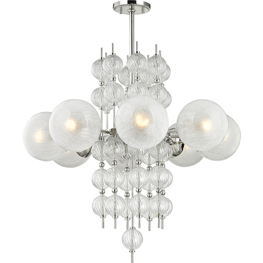 Calypso Chandelier by Hudson Valley. Made from steel in a modern style.