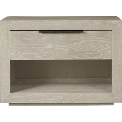 Modern Huston Nightstand by Universal Furniture in bronze and quartz. Made from unique in a modern style.