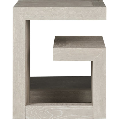 Modern Bedside Table by Universal Furniture in bronze and quartz. Made from unique in a modern style.