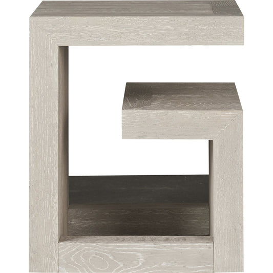 Modern Bedside Table by Universal Furniture in bronze and quartz. Made from unique in a modern style.