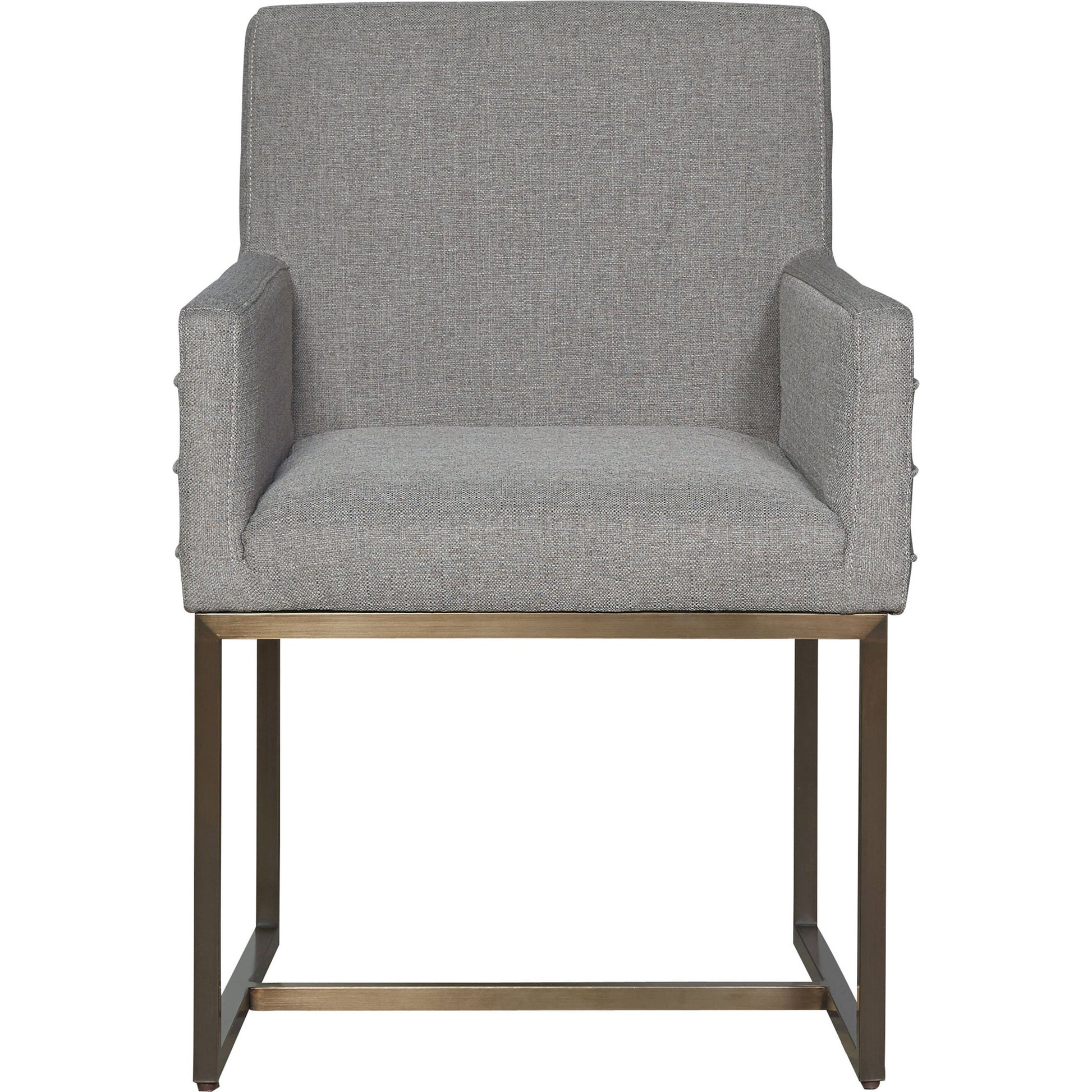 Modern Cooper Arm Chair (Set of 2) by Universal Furniture in sky silver and quartz. Made from sky-silver lining 100% polyester in a modern style.