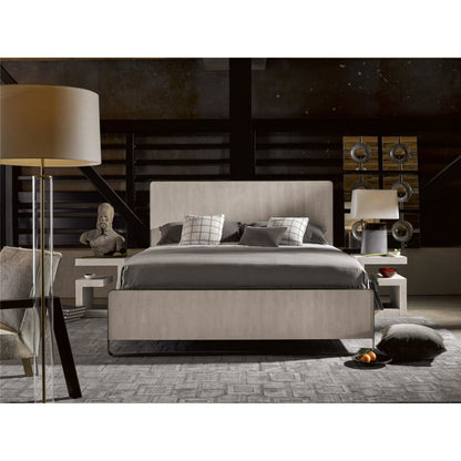 Modern Bedside Table by Universal Furniture in bronze and quartz. Made from unique in a modern style.