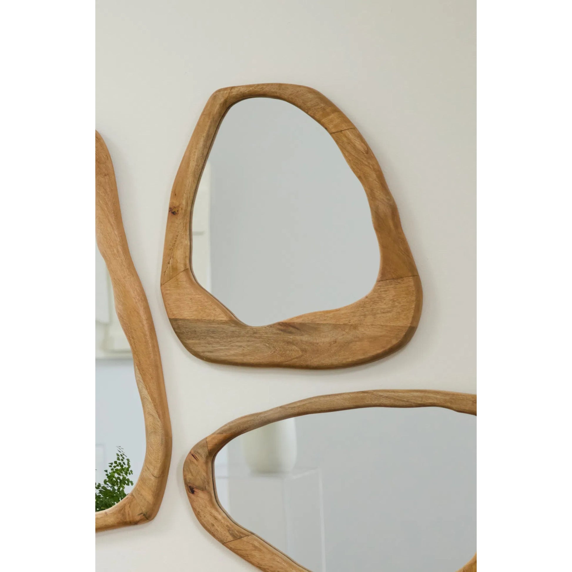 Collage Mirror by Accent Decor in natural. Made from wood in a unique style.