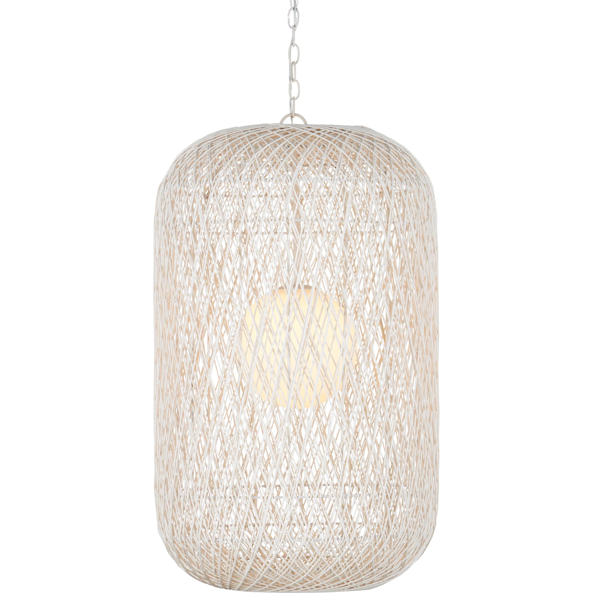 Cocoon Pendant by Currey and Company in cream, vanilla. Made from unique in a modern style.