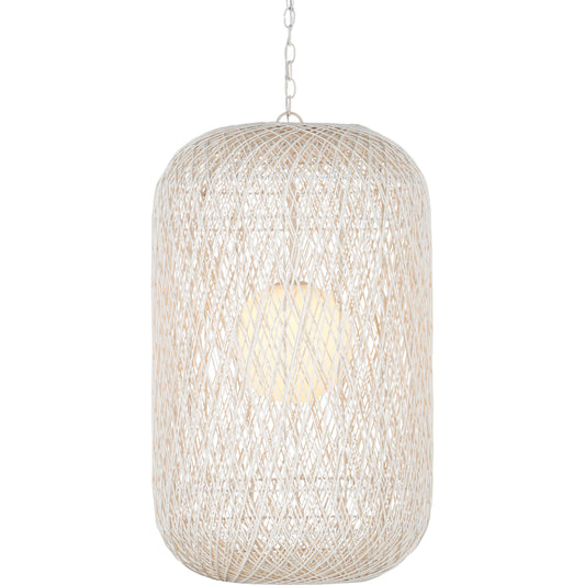 Cocoon Pendant by Currey and Company in cream, vanilla. Made from unique in a modern style.