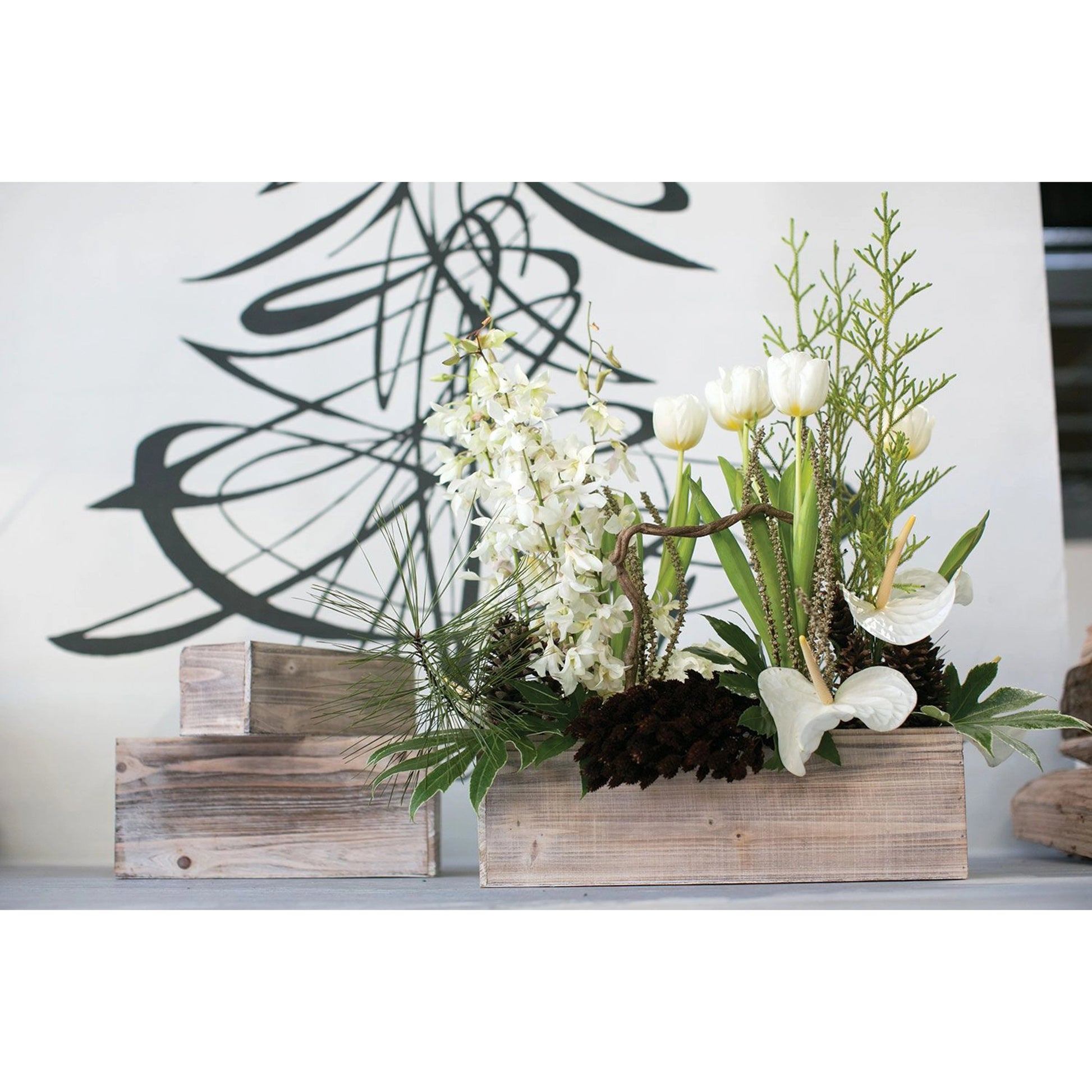 Woodland Planter by Accent Decor. Made from wood in a modern style.