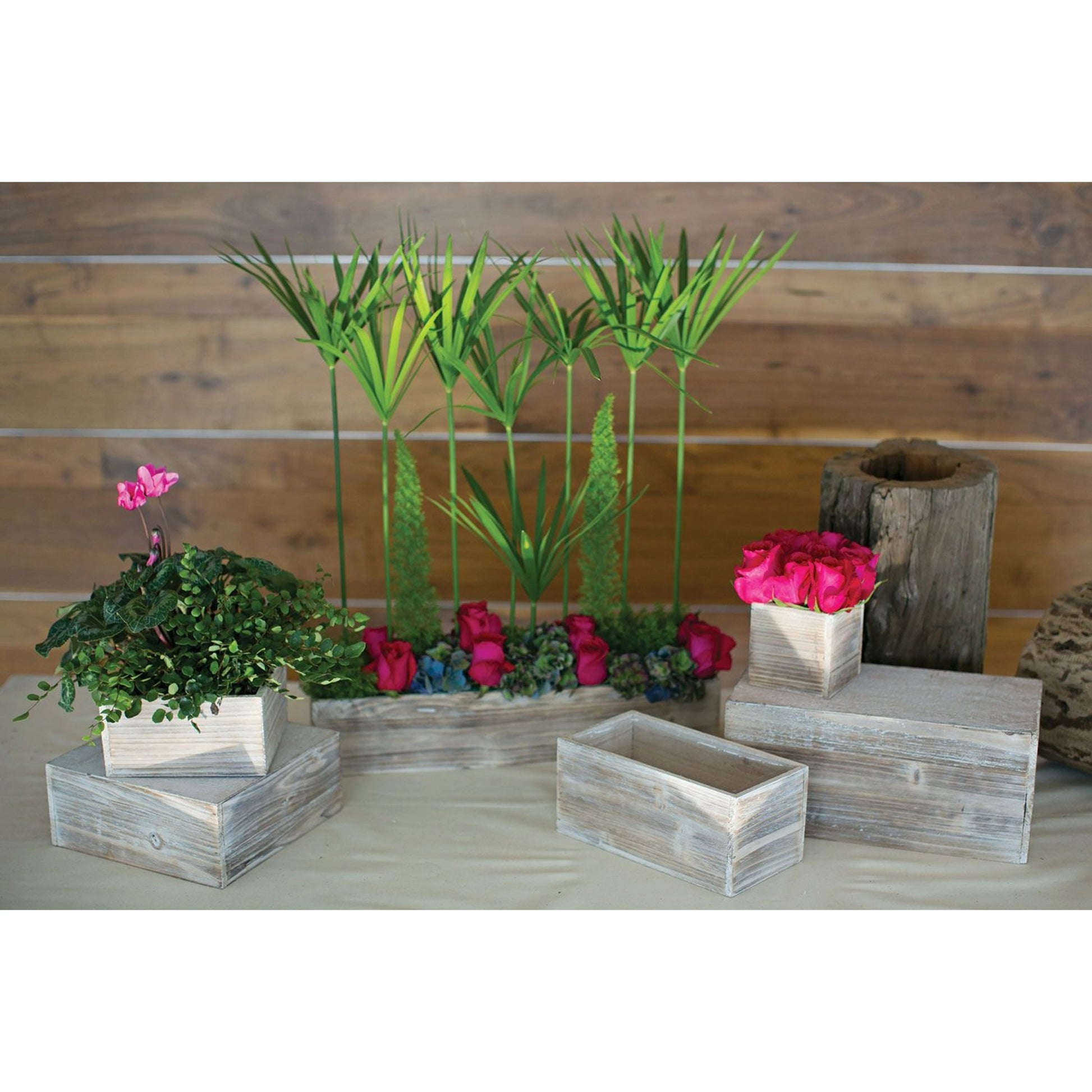 Woodland Planter by Accent Decor. Made from wood in a modern style.