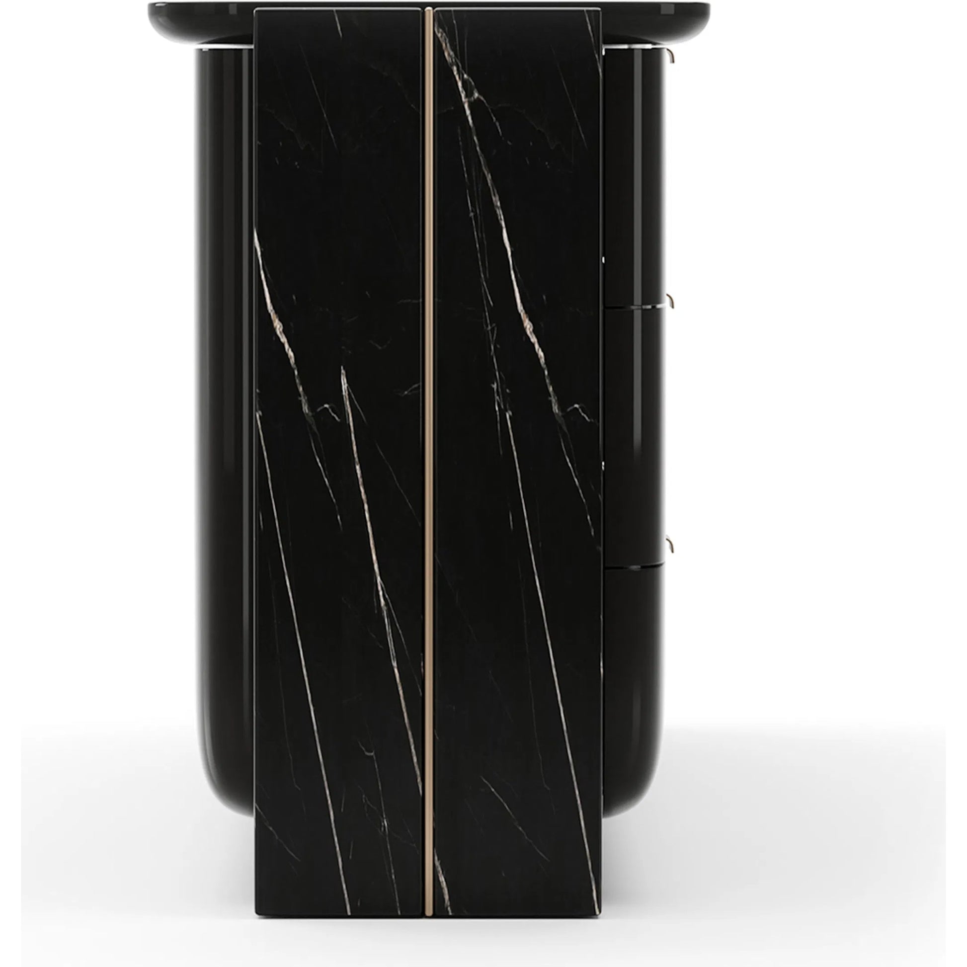 Overlap Dresser by Caracole. Made from stone in a transitional style.