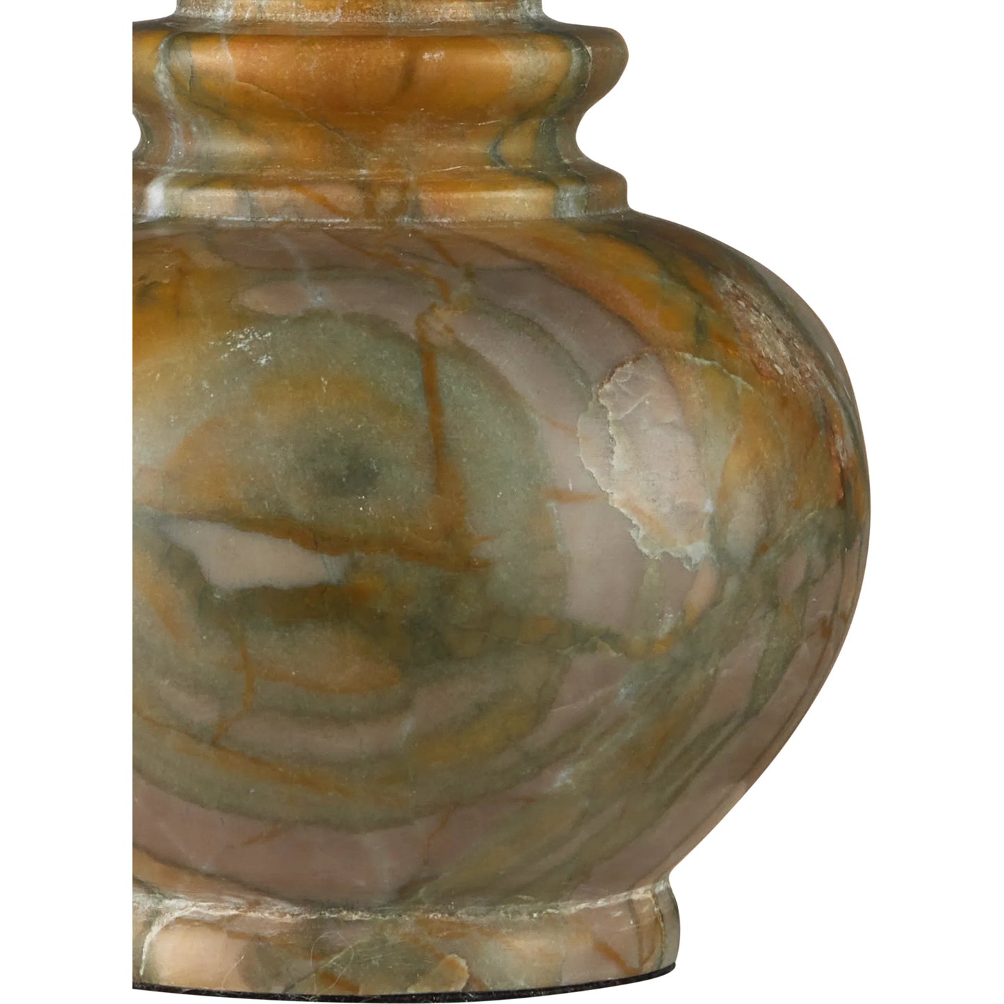 007 SI-2387129 | Closeup | Piccolo Pistachio Mini Table Lamp by Currey and Company in natural green. Made from pistachio green marble in a eclectic & global style.