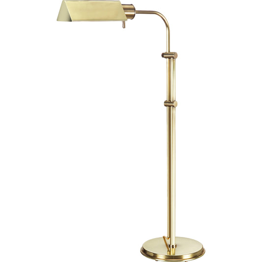 Seymour Floor Lamp by Frederick Cooper in gold. Made from brass in a transitional style.
