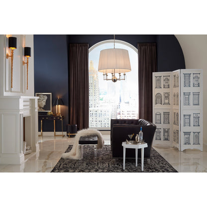 Thea Lamp by Wildwood. Made from brass in a traditional style.