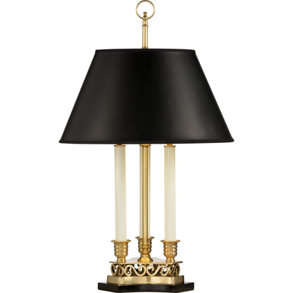 Thea Lamp by Wildwood. Made from brass in a traditional style.