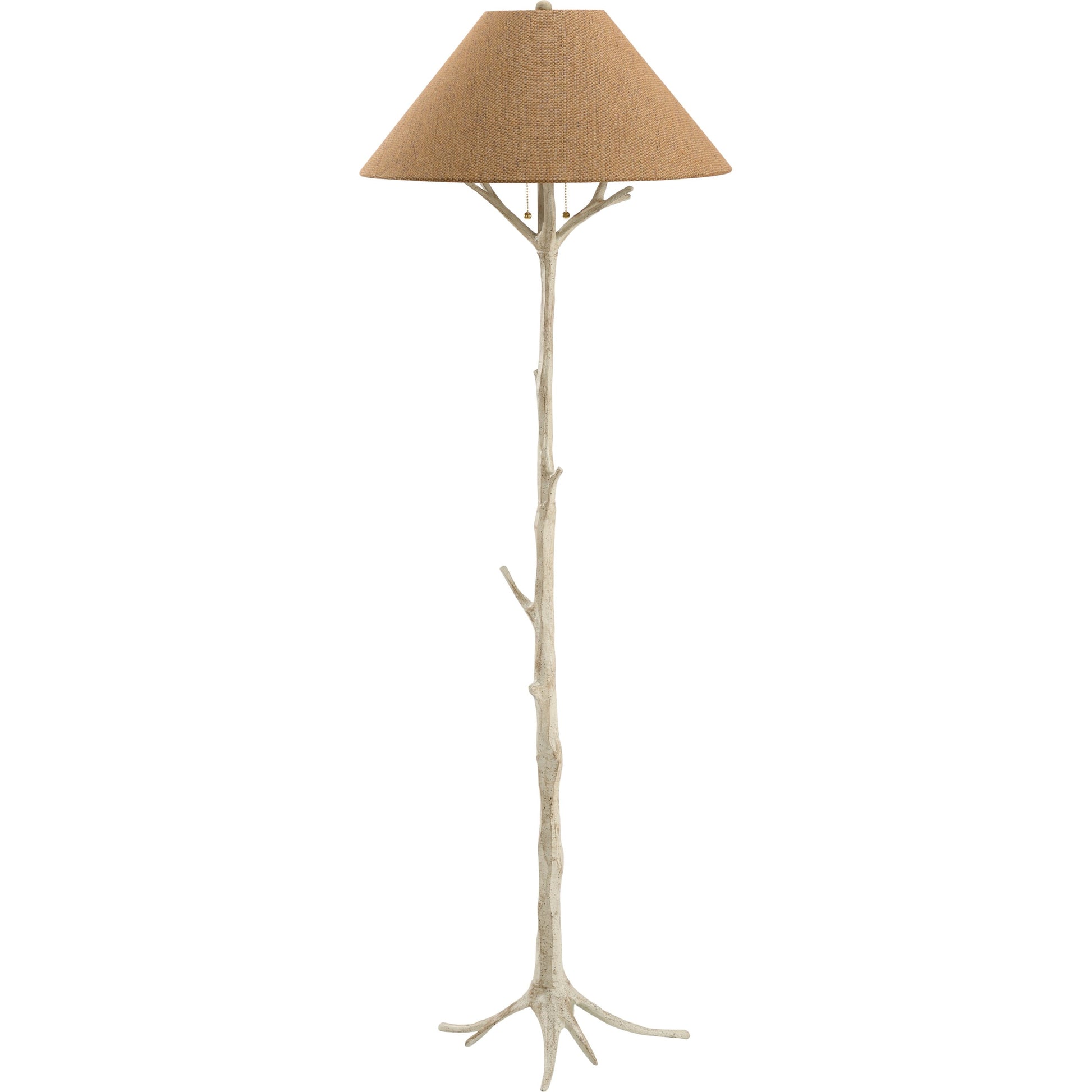Sprig's Affirmation Floor Lamp by Wildwood in antique white. Made from other: metal in a modern style.
