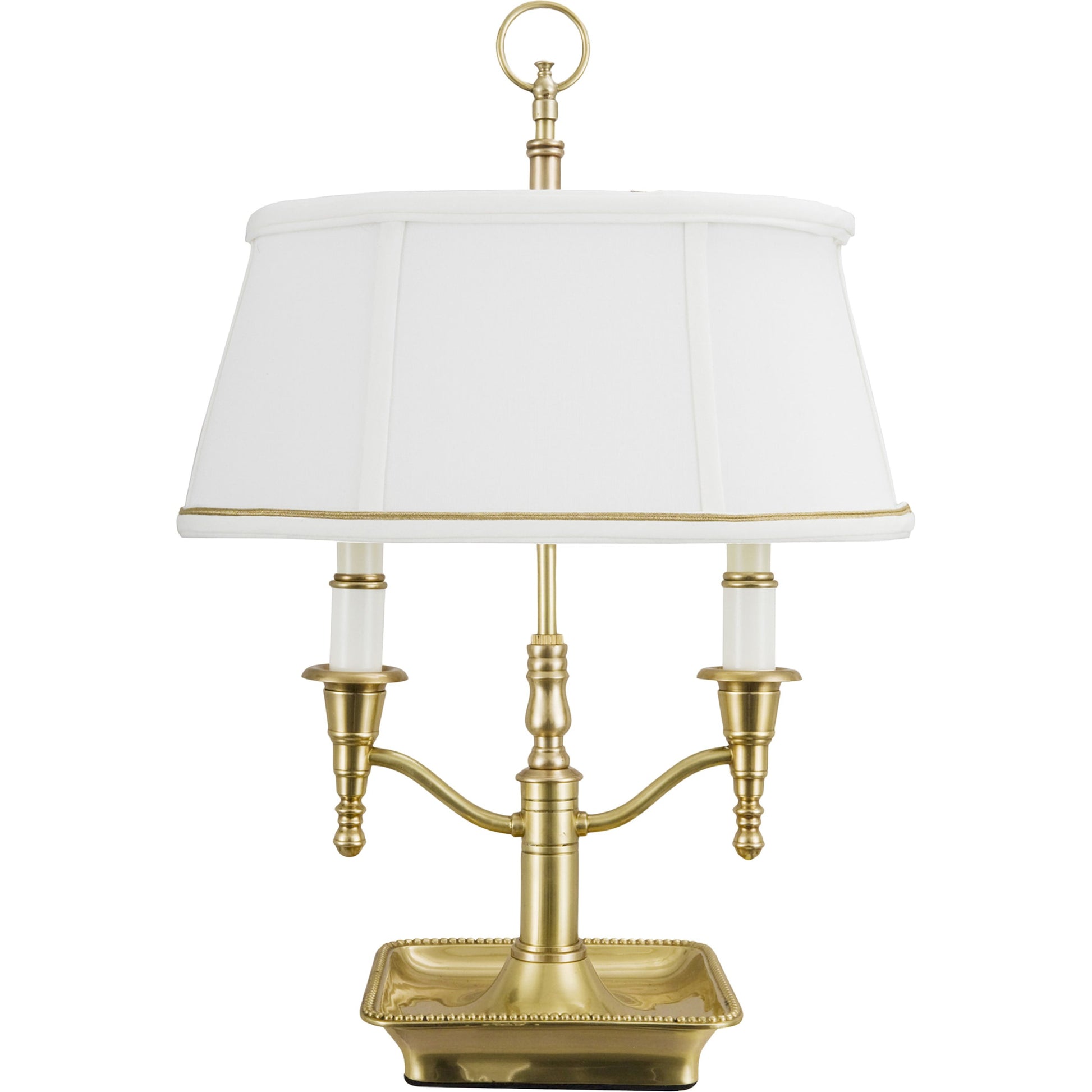 Bartemius Lamp by Wildwood in antique. Made from brass in a traditional style.