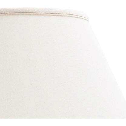 Kyoko Lamp by Wildwood in white crackle glaze, antique brass. Made from ceramic, porcelain in a transitional style.