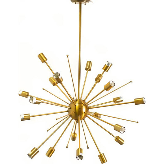 Edisonna Chandelier by Mercana in gold. Made from unique in a modern style.