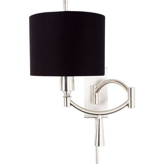 Nickel Swing Arm Sconce by Wildwood. Made from unique in a unique style.