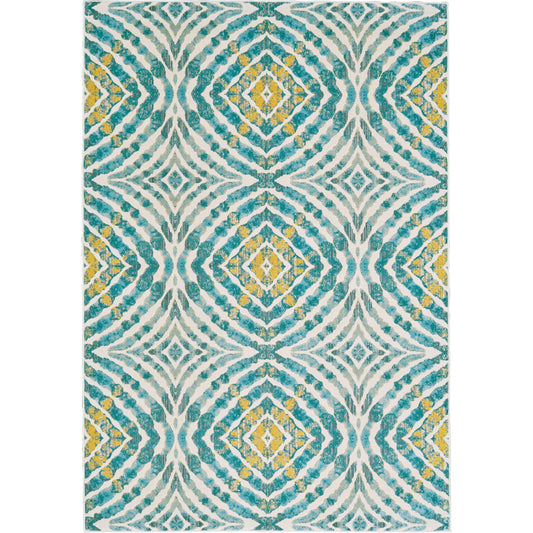 Keats Transitional Rug - 3469F by Feizy in blue, ivory, yellow. Made from polypropylene, polyester in a unique style.
