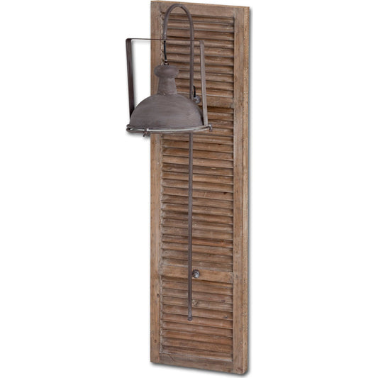 Tiposo Wall Sconce by Mercana in brown. Made from unique in a rustic style.