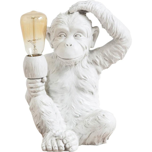 Simia Table Lamp by Mercana in white. Made from unique in a modern style.